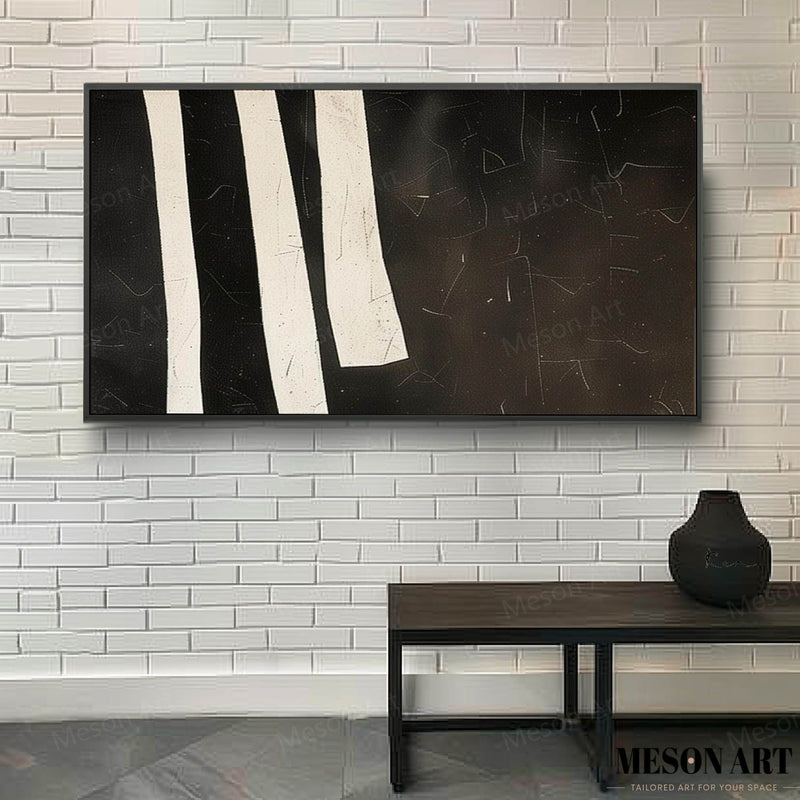 Large Black and White Wall Paintings Black and White Abstract Art for Sale Black and White Oil Paintings on Canvas