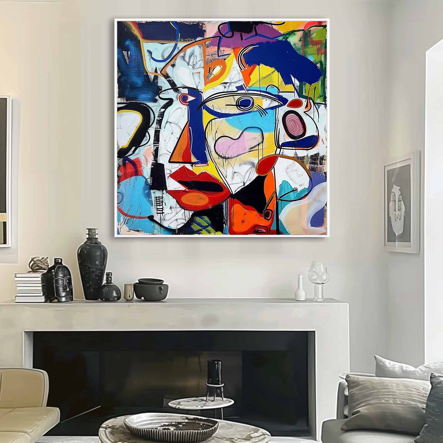 Graffiti Street Abstract Art Contemporary Graffiti Abstract Art for Sale Picasso Style Abstract Canvas Wall Art