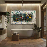 Large Pollock Abstract Expressionist Art Pollock Paintings for Sale Colorful Abstract Canvas Wall Art