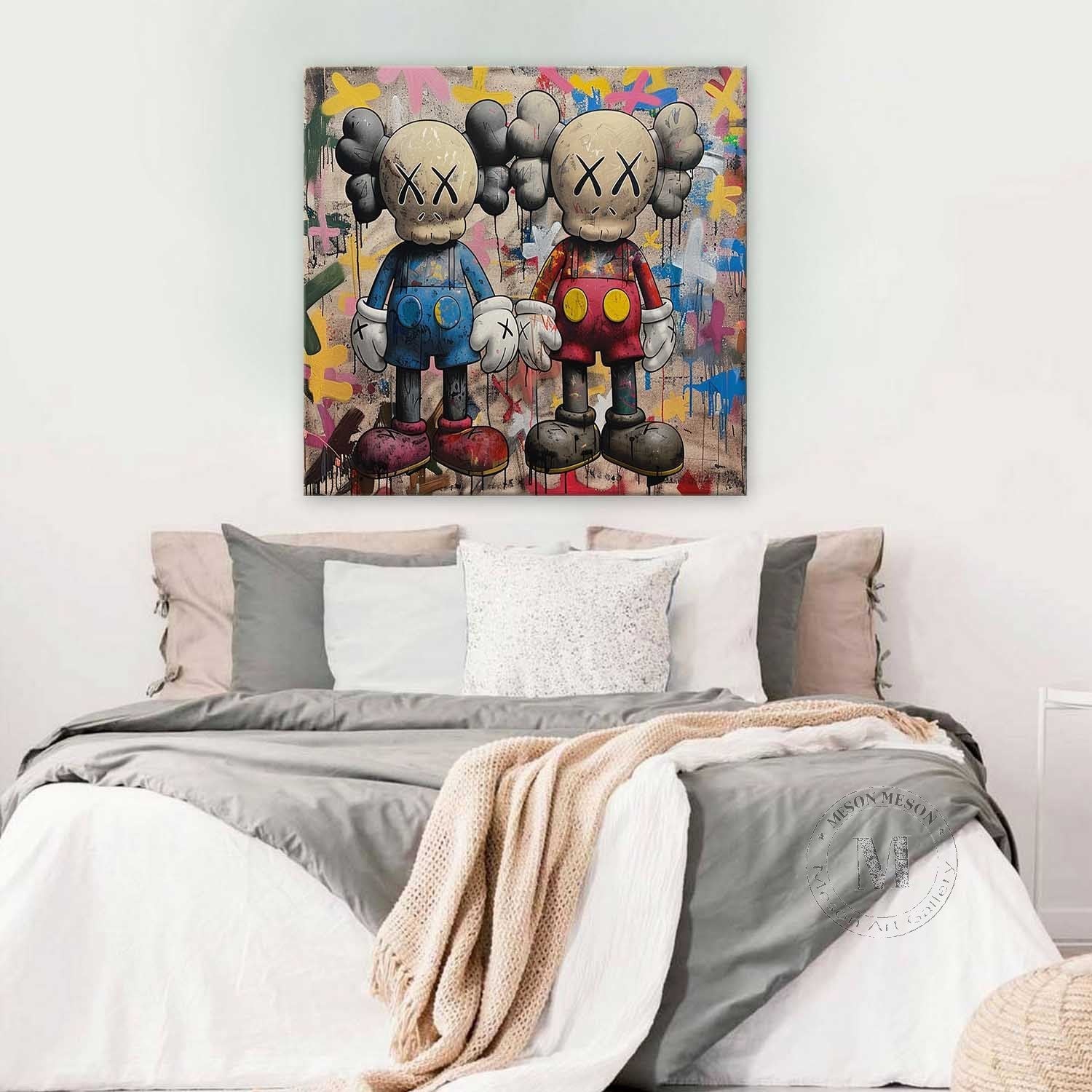 Kaws Canvas Art for Sale Kaws Canvas Wall Art Decoration Kaws Oil Painting Kaws Graffiti Art