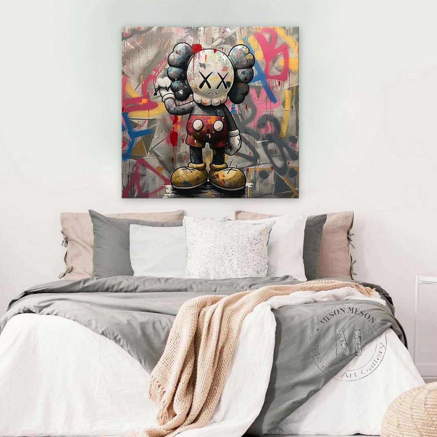 Kaws Canvas Wall Art Kaws Art Canvas Kaws Oil Painting Kaws Graffiti Street Art Kaws Oil Painting