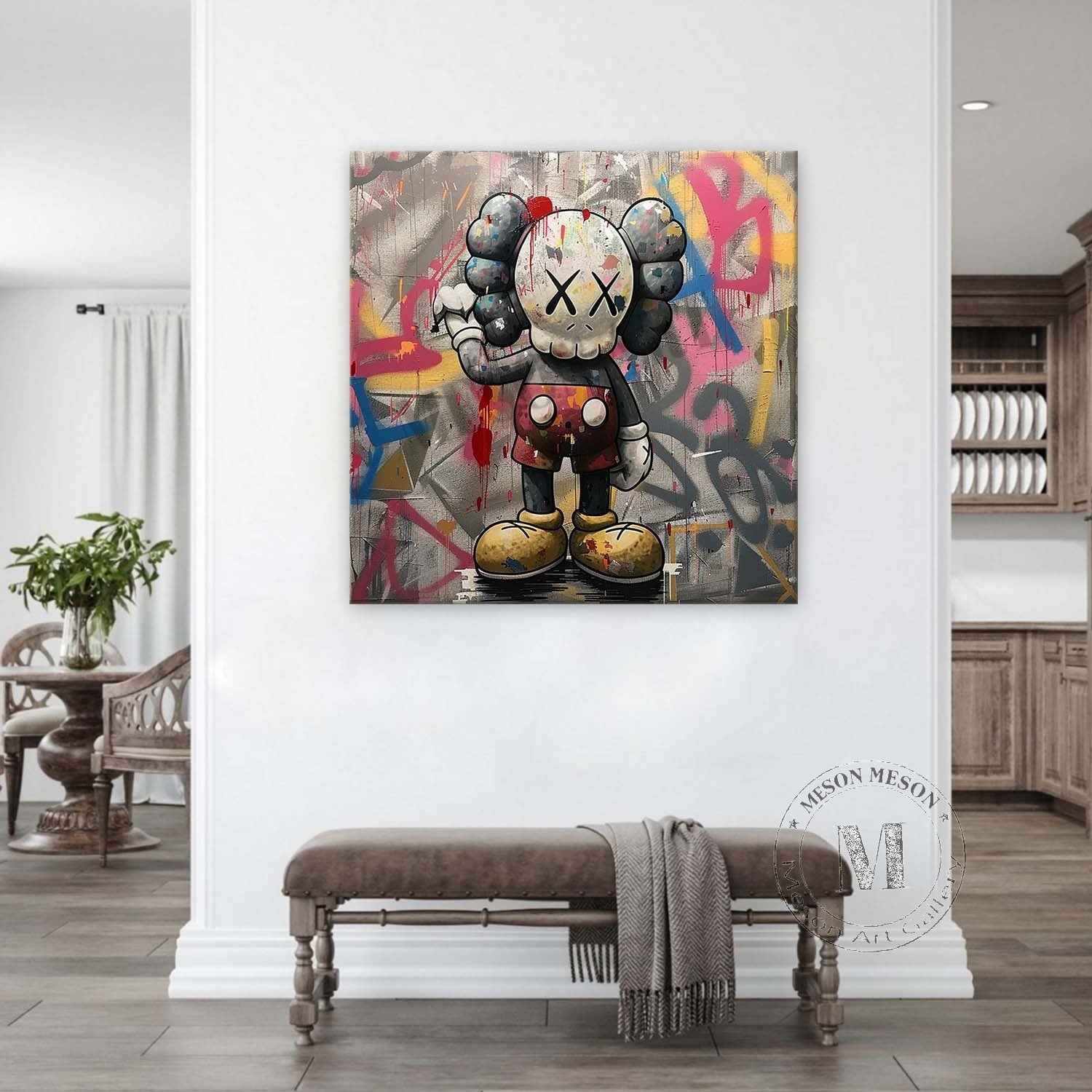 Kaws Canvas Wall Art Kaws Art Canvas Kaws Oil Painting Kaws Graffiti Street Art Kaws Oil Painting