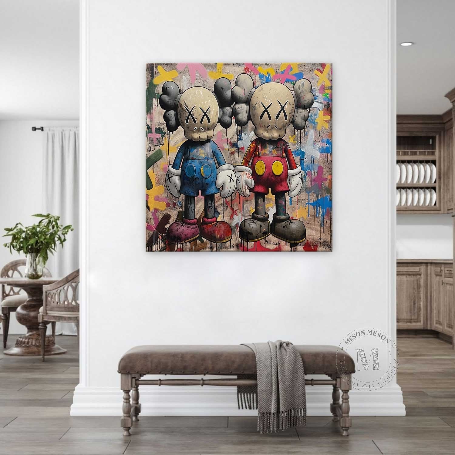 Kaws Canvas Art for Sale Kaws Canvas Wall Art Decoration Kaws Oil Painting Kaws Graffiti Art