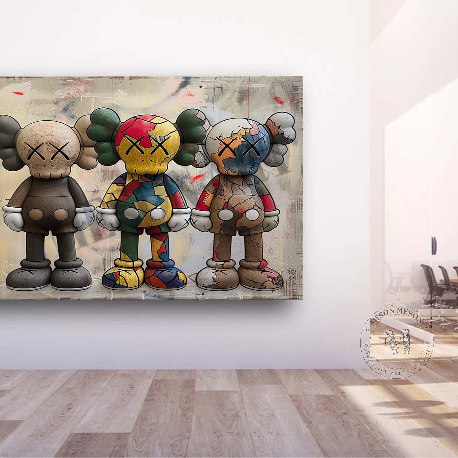 Large Kaws Oil Paintings for Sale Kaws Canvas Wall Art Kaws Art Canvas Kaws Graffiti Street Art