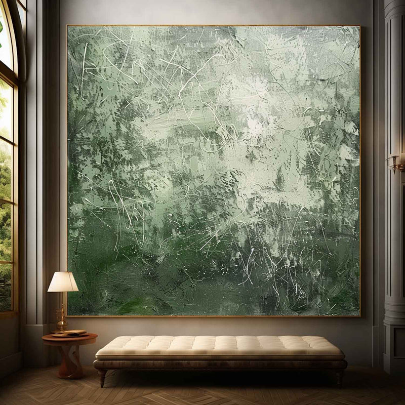 Green Texture Canvas Wall Art Decor Green Texture Paintings For Sale