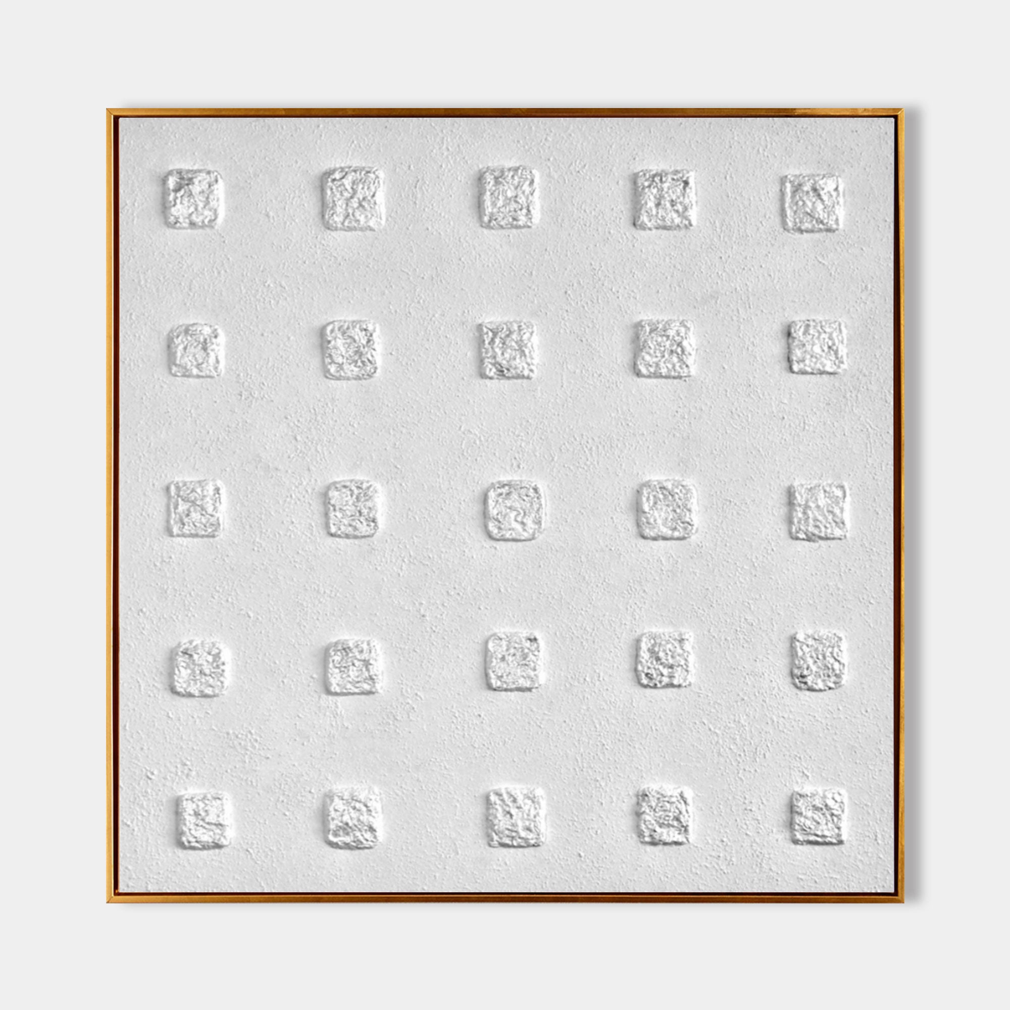 3D White Abstract Canvas Art Textured Wall Art White Abstract Oil Painting Minimalist Textured Art Canvas