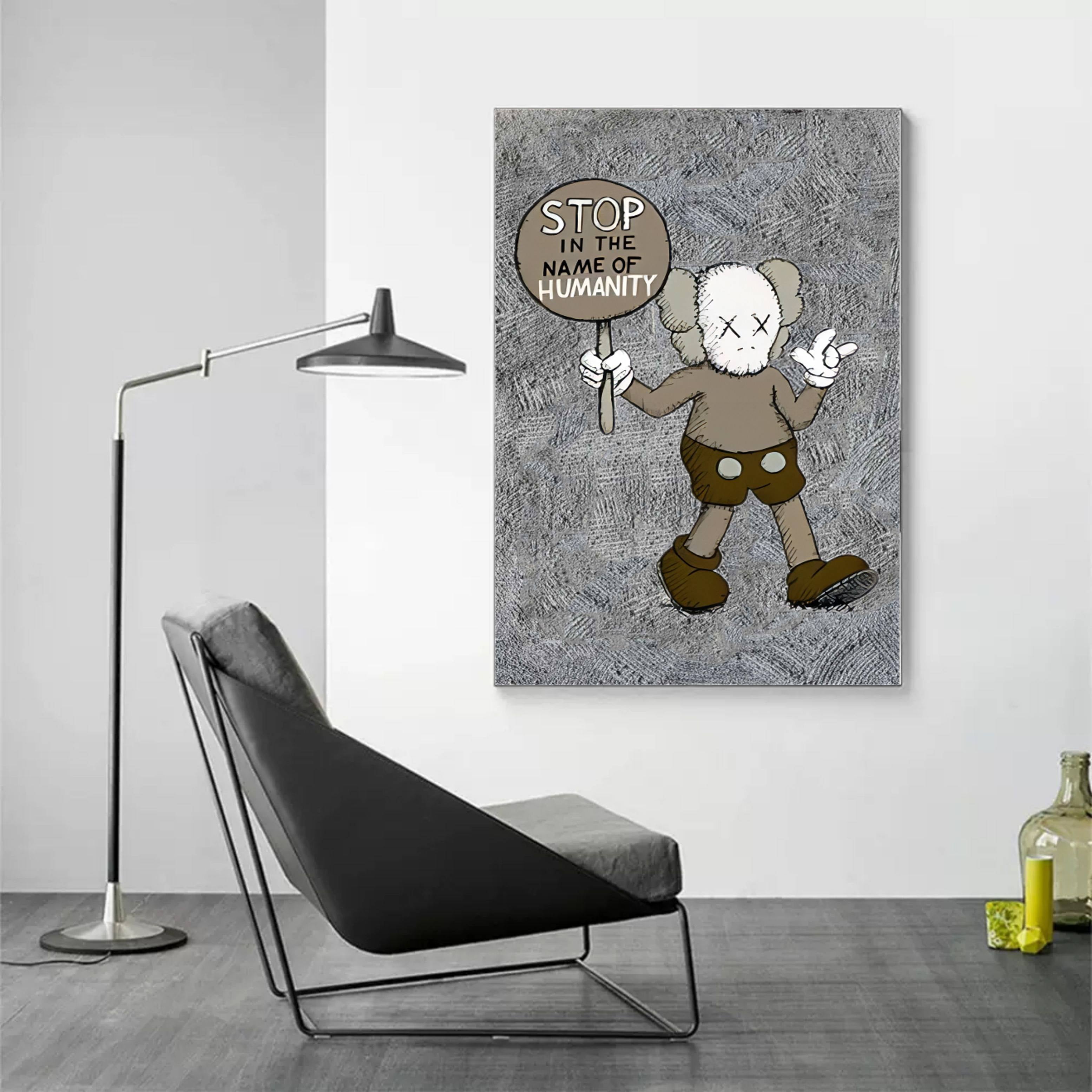 Large KAWS Painting KAWS Pop Art KAWS Canvas Art KAWS Wall Art KAWS Artwork On sale