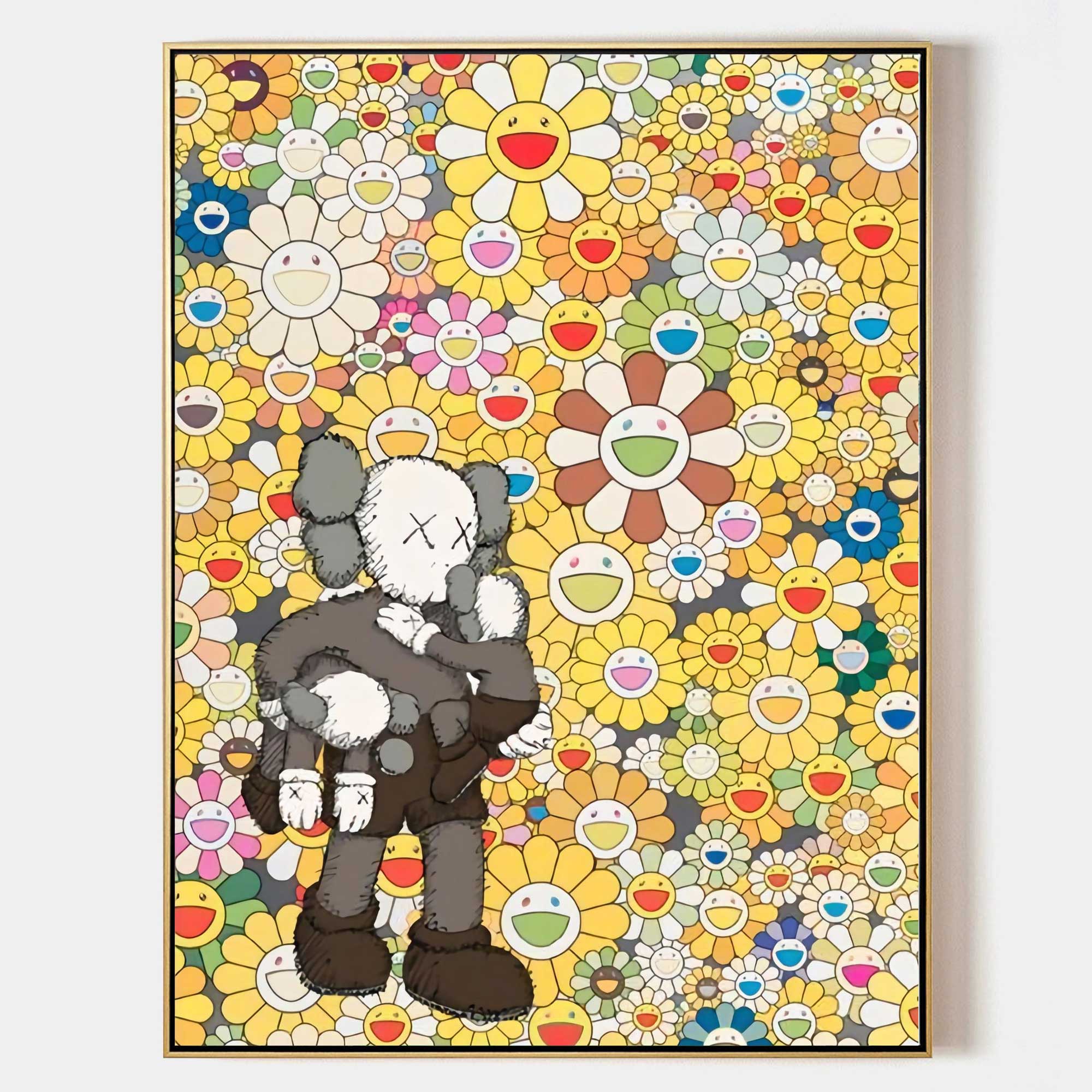 KAWS Paint Splash Canvas – Hyped Art