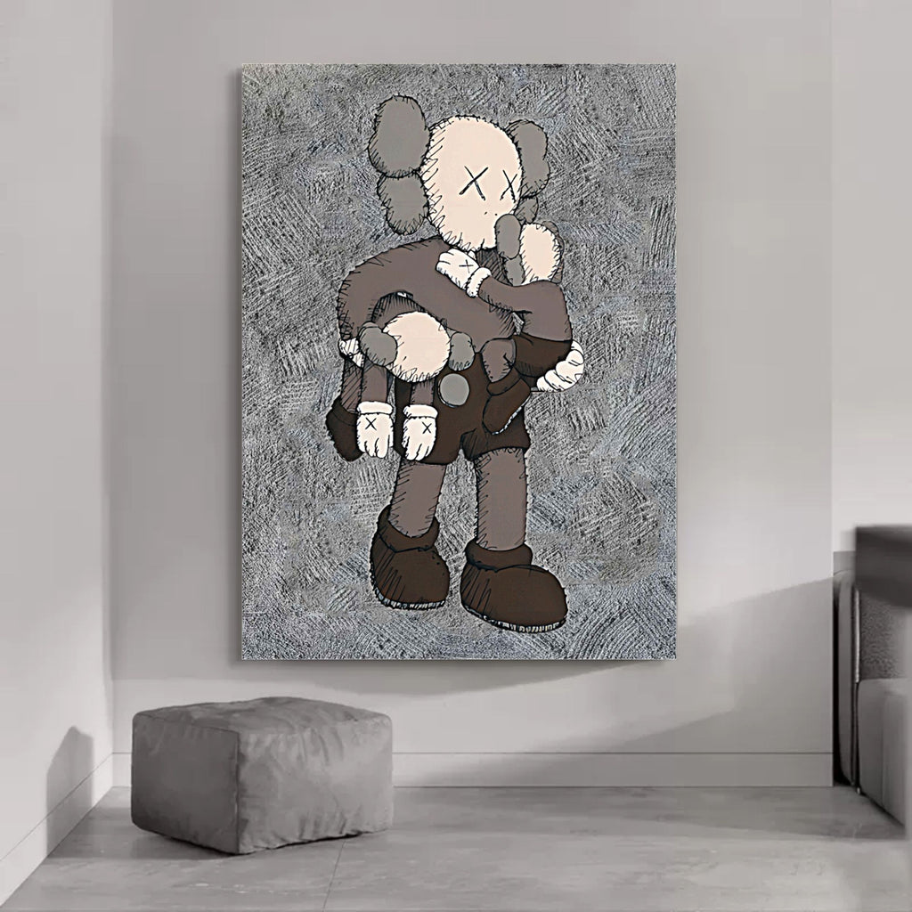 KAWS Painting on Canvas KAWS Pop Art KAWS Wall Art KAWS Artwork KAWS ...