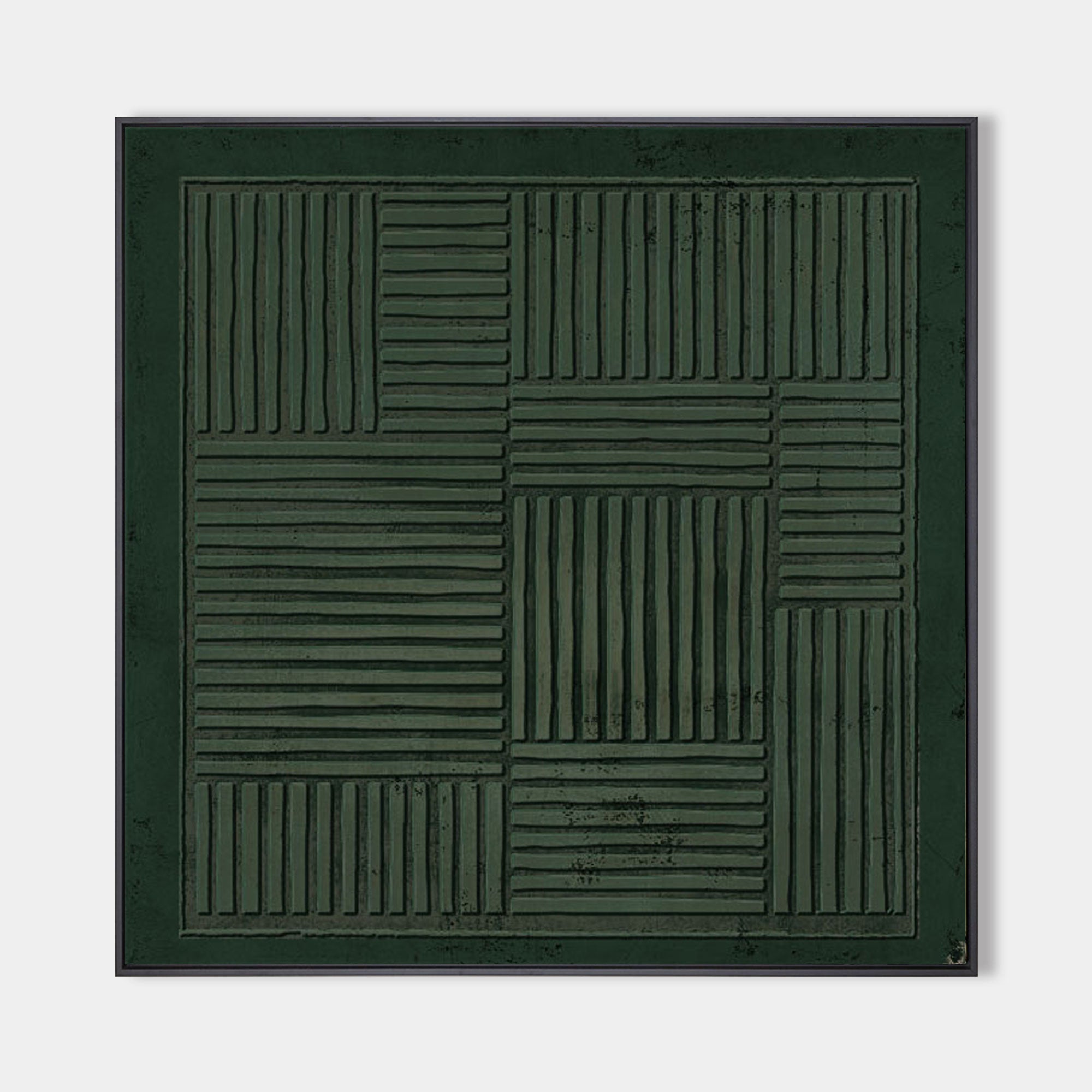 Wabi Sabi Wall Art Green Abstract Art 3D Green Wall Painting Canvas 3D Texture Wall Art Green Art